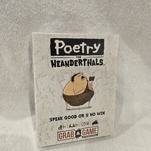 Poetry for Neanderthals Card Game by Grab & Game - Black and Brown